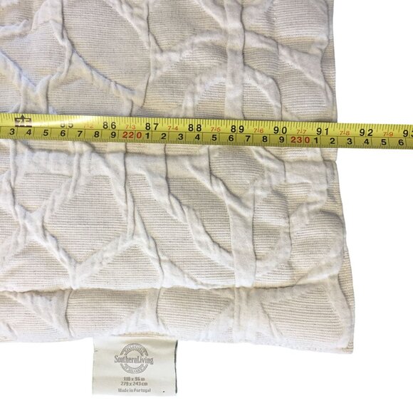 Luxury Queen Quilt Cotton & Linen Taupe & Cream 102" X 91" Portugal - Picture 6 of 7